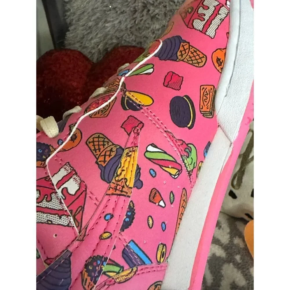 Fila x kawaii sweets sz 7 pink candy ice cream low top sneakers